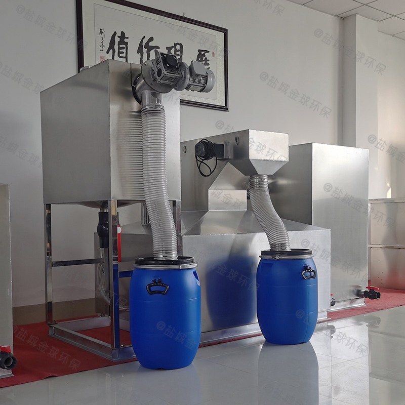 工厂食堂地上式大型智能型油水分离污水处理设备安装方法