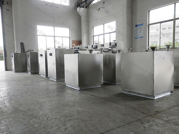 工厂食堂地上式中小型自动刮油隔油处理设备处理效率