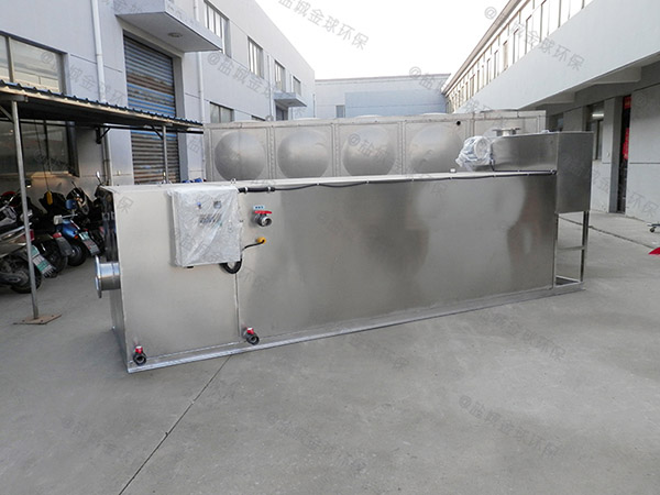 工厂食堂大型埋地自动刮油隔油池提升一体化设备构造