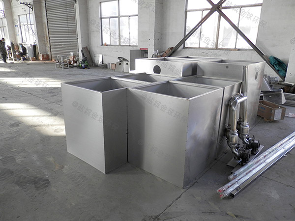 工厂食堂地下式大型自动排水隔油池提升一体化设备安装方案