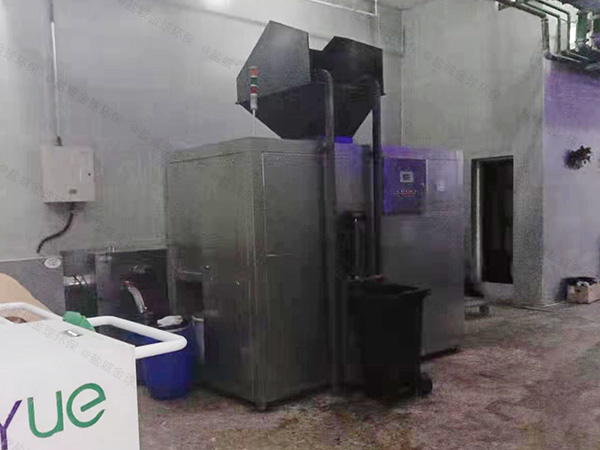 日处理10吨自动化厨余垃圾处理设备一体机处理流程